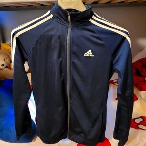 Kids Navy Blue Adidas Track Suit (TOP ONLY)